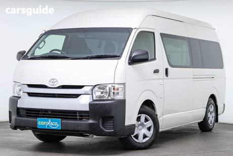 White 2018 Toyota HiAce Bus Commuter