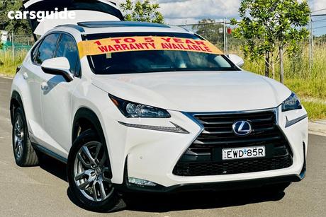 White 2016 Lexus NX300H Wagon Luxury Hybrid (Fwd)