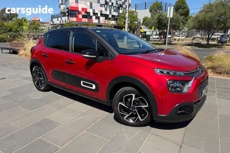 Red 2021 Citroen C3 Hatchback Shine 1.2 Puretech 82