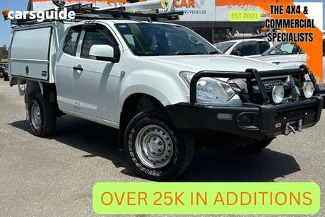 White 2018 Isuzu D-MAX Space Cab Chassis Sx (4X4)