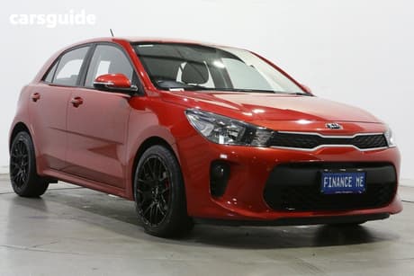 Red 2019 Kia RIO Hatchback Sport