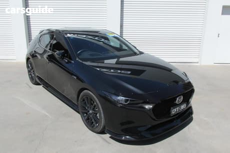 Black 2022 Mazda 3 Hatchback X20 Astina M Hybrid