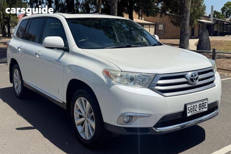 White 2013 Toyota Kluger Wagon Grande (4X4)