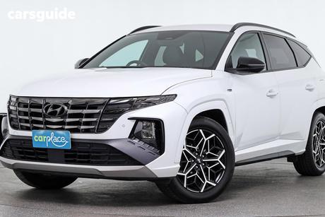 White 2022 Hyundai Tucson Wagon Elite N Line (Awd)