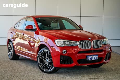 Red 2017 BMW X4 Coupe Xdrive 35D