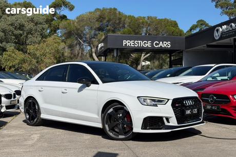 White 2018 Audi RS3 Sedan Quattro