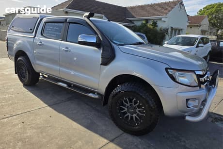 Silver 2012 Ford Ranger Dual Cab Utility Xlt 3.2 (4X4)