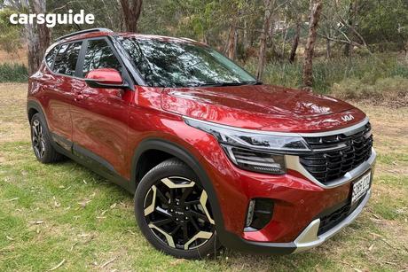 Orange 2023 Kia Seltos Wagon Gt-Line (Awd) (Two-Tone)