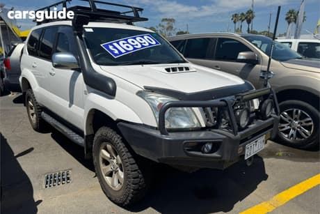 White 2003 Toyota Landcruiser Prado SUV GXL 4X4