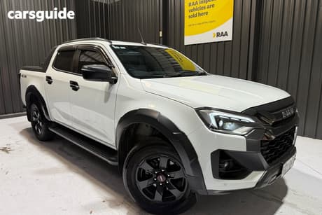 White 2024 Isuzu D-MAX Crew Cab Utility X-Terrain (4X4)