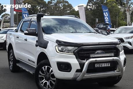 White 2019 Ford Ranger Double Cab Pick Up Wildtrak 2.0 (4X4)