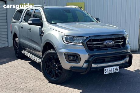 Silver 2021 Ford Ranger Double Cab Pick Up Wildtrak 2.0 (4X4)