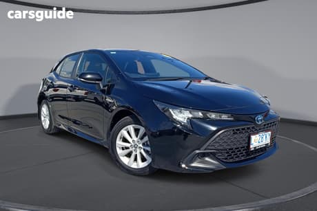 Black 2023 Toyota Corolla Hatchback Ascent Sport Hybrid