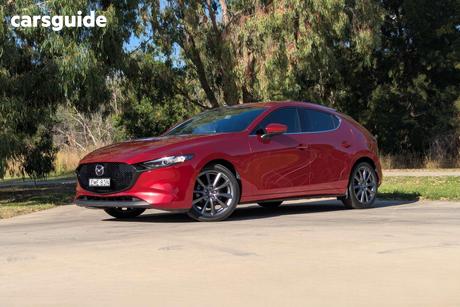 Red 2020 Mazda 3 Hatchback G20 Touring