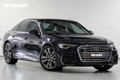 Blue 2020 Audi A6 Sedan 45 Tfsi Quatt S Line (Hybrid)