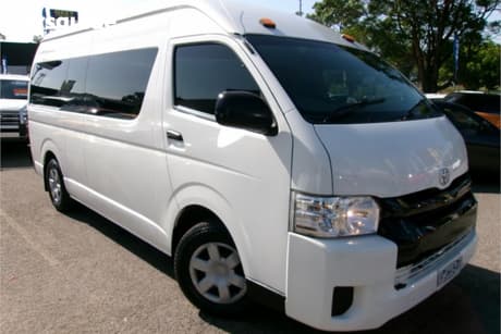White 2012 Toyota HiAce Bus Commuter