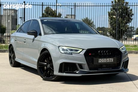 Grey 2020 Audi RS3 Sedan CARBON EDITION 2.5T 8V MY20