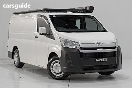 White 2023 Toyota HiAce Van Lwb (4 Door Option)