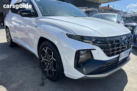 White 2023 Hyundai Tucson Wagon Highlander (Awd)