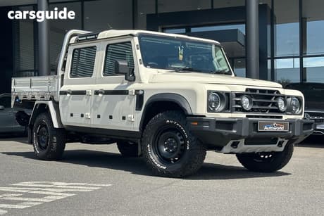 White 2024 Ineos Grenadier Double Cab Chassis Quartermaster