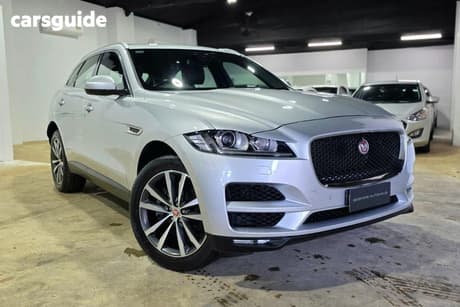 Silver 2017 Jaguar F-Pace Wagon 30D Prestige