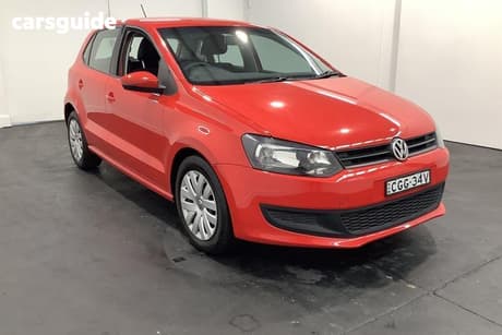 Red 2012 Volkswagen Polo Hatchback Trendline