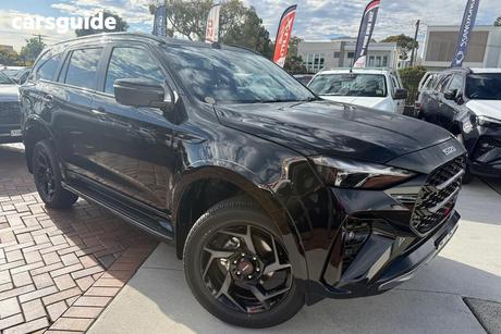 Black 2025 Isuzu MU-X Wagon X-Terrain (4X4)