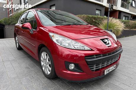 Red 2011 Peugeot 207 Hatchback Sportium