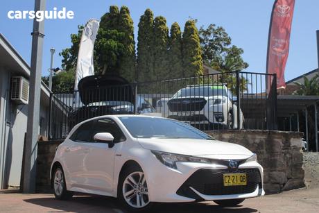 White 2021 Toyota Corolla Hatchback Ascent Sport Hybrid