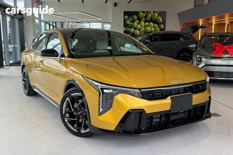 Yellow 2025 Kia K4 Hatchback Gt-Line