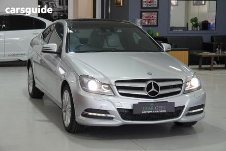 Silver 2012 Mercedes-Benz C180 Coupe Be
