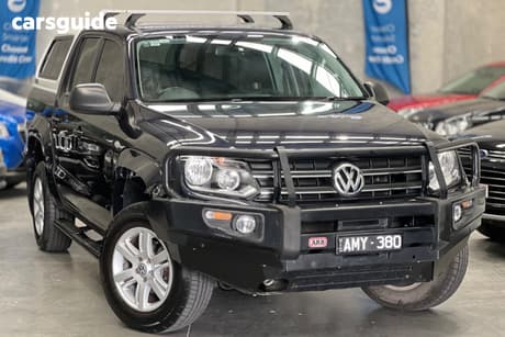 Grey 2017 Volkswagen Amarok Dual Cab Utility Tdi400 Core Plus (4X4)