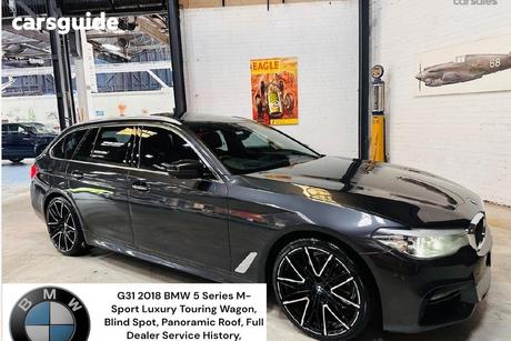 Grey 2018 BMW 520D Wagon M Sport