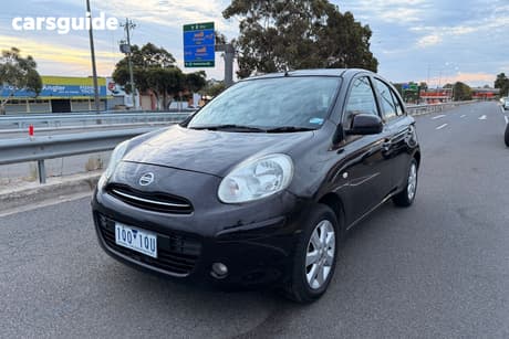Black 2013 Nissan Micra Hatchback St-L