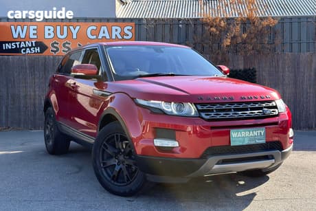 Red 2013 Land Rover Range Rover Evoque SUV L538 TD4 PURE WAGON 5DR COMMANDSHIFT 6SP 4X4 2.2DT [MY13.5]