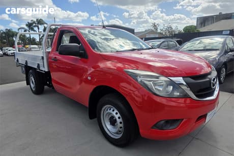 Red 2018 Mazda BT-50 Cab Chassis Xt (4X2)