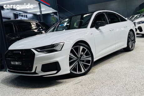 White 2021 Audi A6 Sedan 55 Tfsi Quattro S Line Mhev