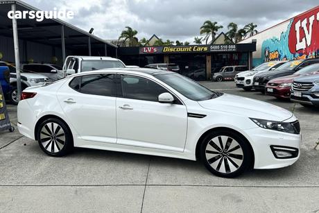 White 2012 Kia Optima Sedan Platinum
