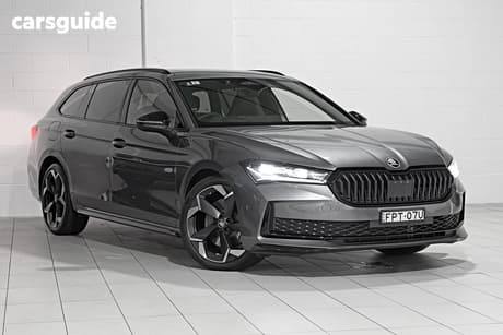 Grey 2025 Skoda Superb Wagon Sportline 206Tsi (4X4)