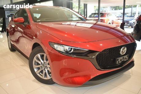 Red 2025 Mazda Mazda3 Hatchback G20 Pure