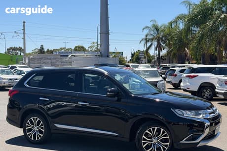 Black 2015 Mitsubishi Outlander Wagon Exceed (4X4)