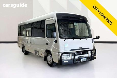 White 2018 Toyota Coaster Bus Standard (Lwb)