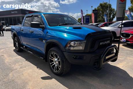 Blue 2020 RAM 1500 Crew Cab Utility Warlock (Black/Grey/Hyd Blue)