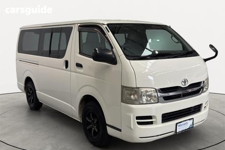 White 2009 Toyota HiAce Commercial