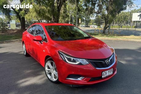 Red 2017 Holden Astra Sedan Ltz
