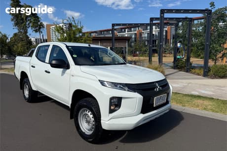 White 2020 Mitsubishi Triton Double Cab Pick Up Glx Adas