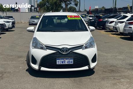 White 2015 Toyota Yaris Hatchback Ascent
