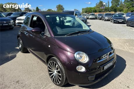 Purple 2013 Fiat 500 Hatchback Pop