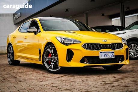 Yellow 2018 Kia Stinger Sedan Gt (Black Leather)