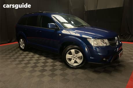 Blue 2013 Dodge Journey Wagon Sxt